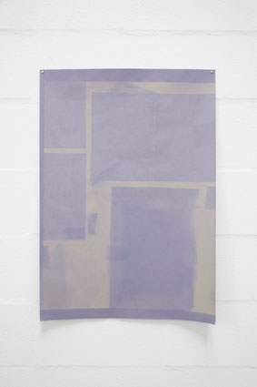 a picture of faded paper an exhibition by Sara MacKillop at spike Island Bristol